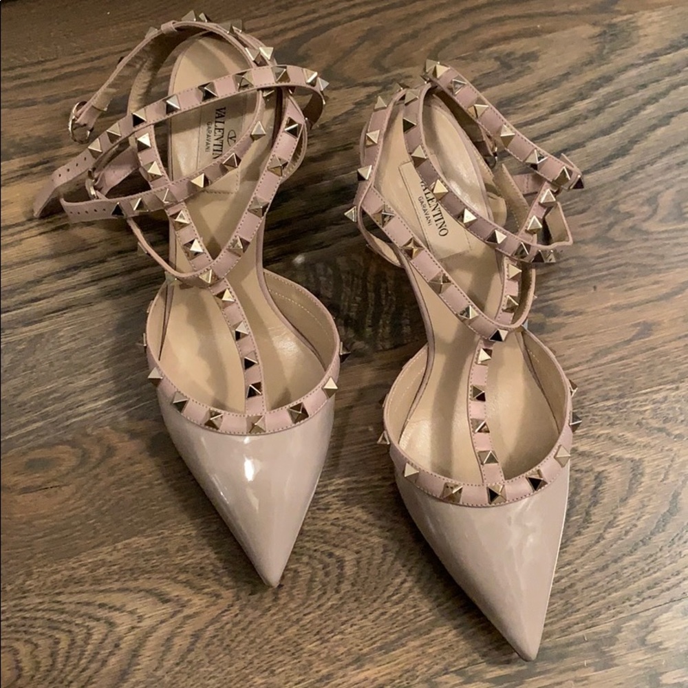 Valentino Rockstud kitten heels